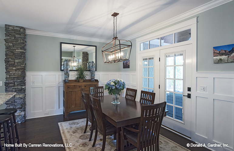 Dining room photo from The Markham - Craftsman House Design 1299