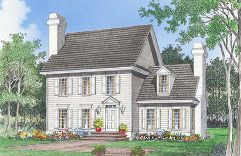 Small Colonial House Plans Two Story Colonial Home Plans