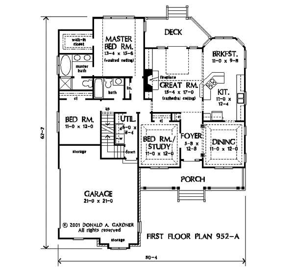 Custom Home House Plan 2,585 SF Blueprint Plans 