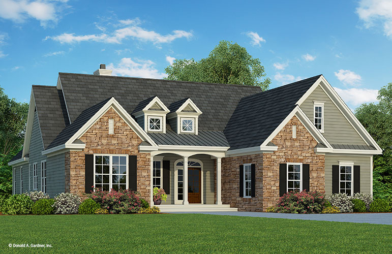 Craftsman Ranch Home Plans | Cozy One Story Home Plans