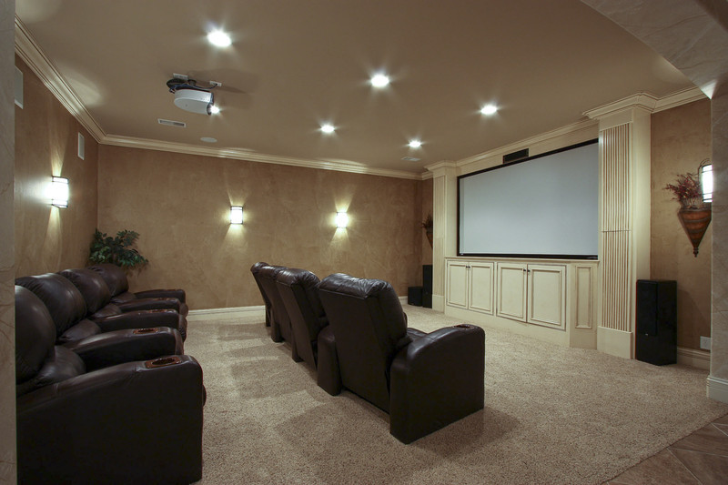 Media Room Photography of House Plans | Home Plans | Floor Plans