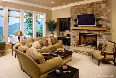 Entertainment Room Photography of House Plans and Home Plans