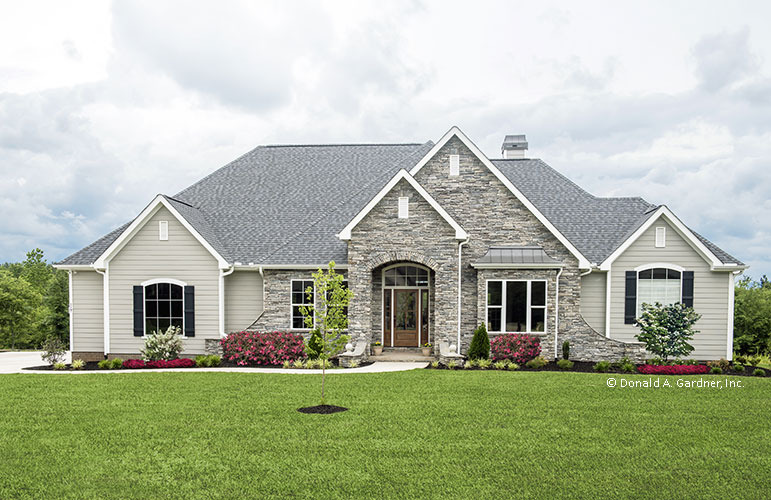 Stone Ranch Home  Designs European Inspired House  Plans 