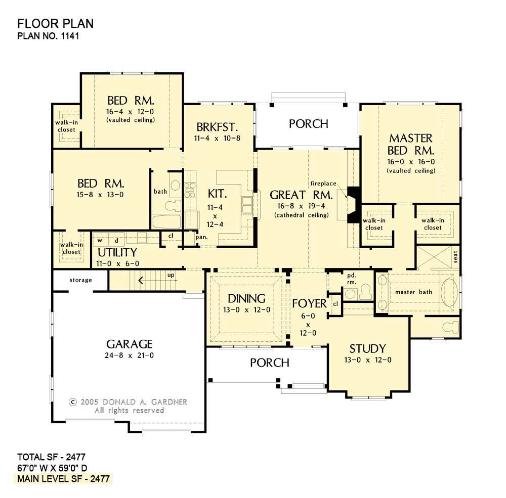46x30 House 1,338 sq ft 3 Bedroom 2 Bath Model 2C PDF Floor Plan 