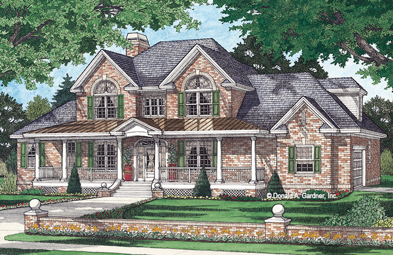 Farmhouse Designs 2 Story Home Plans Don Gardner Designs,Hookless Shower Creative Ways To Hang Shower Curtains