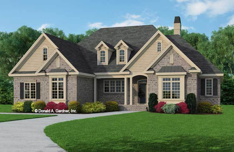 One Story Brick House Craftsman Home | Designs Plans